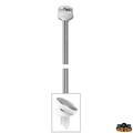 TREM 316 paslanmaz gömme silyon feneri; 100 cm direk, 360° LED ışık, 9-32V çalışma ve IPX7 korumayla tekne ve yat navigasyon sistemleri için tasarlanmıştır.