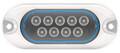 Yphos Model 01 Beyaz, 1.500 fixture lümen, 60° ışın açısı ve yalnızca 10 mm kalınlığa sahip 12V yüzey montajlı LED sualtı tekne lambası.