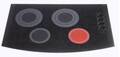 Kenyon Marine Lite-Touch Sunrise 240V, dört gözlü, dokunmatik kontrollü ve çift kademeli pişirme alanlarına sahip ankastre marin elektrikli ocak.