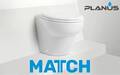 Planus Match 12V Beyaz Kısa Taş Taharet Kitli Marin Tuvalet