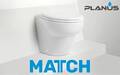 Planus Match12V Beyaz Kısa Taş Taharet Kitli Marin Tuvalet