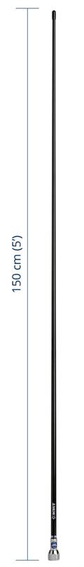 Scout Quick 2 Vhf Anteni Fiberglass 1.5 Metre Siyah