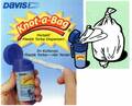 Davis 10 metre torba kapasiteli, 10 cm yüksekliğinde kompakt plastik kutulu portatif tekne çöp torbası dispenseri.
