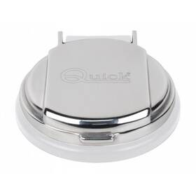 Quick güverte ayak şalteri Down modeli, beyaz paslanmaz çelik kapaklı marin irgat ayak butonu.