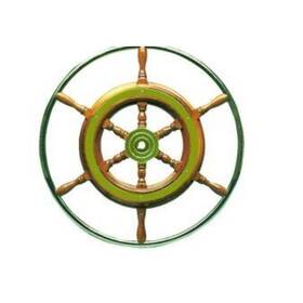 Paslanmaz Çelik Tutamaklı Marin Direksiyon Simidi