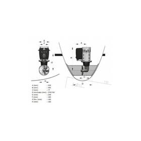 Vetus 105 kgf 24V uzun süre çalışan baş pervane 185 mm tünel uyumlu