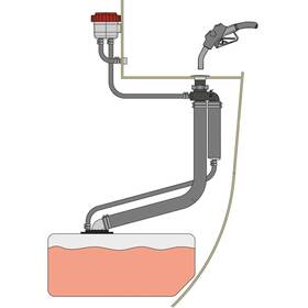Vetus FSA5116 Splash Stop 51 mm yakıt taşma önleyici sistem ve marin yakıt dolum ekipmanı.