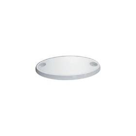 Nuova Rade oval masa tablası, 760 x 450 mm ölçüsü ve 2 bardak yuvasıyla tekne ve yatlarda konforlu kullanım sunar.