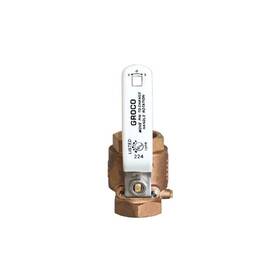 Groco IBV-1500 1½" bronz tam akışlı marin vana.