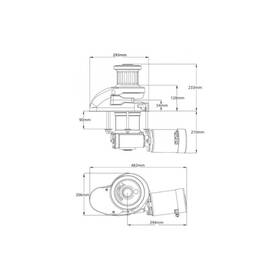 Maxwell RC12-12 24V tamburlu dik marin ırgat.