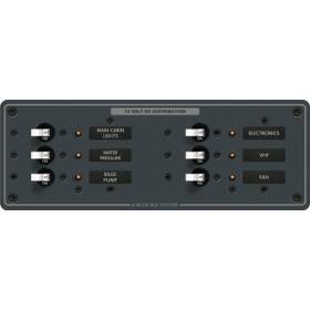 Blue Sea Systems 6 pozisyonlu, 6 adet 15A otomatik sigortalı 12V DC tekne elektrik dağıtım paneli.

Kısa Ek Açıklama