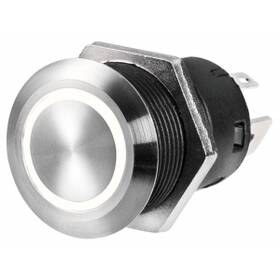 24V mavi LED paslanmaz çelik marin buton anahtarı.
