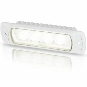 Hella Marine Sea Hawk-R beyaz gövdeli, 550 lümen, 5000K, IP67 gömme marin LED spot projektör.