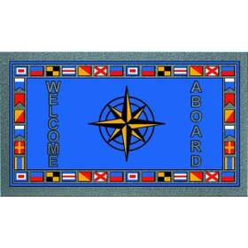 Osculatı Marin Paspas Flamalı Velur Yüzey  40x68 CM