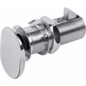 Oval gömme marin kilit, ağır tekne kapıları ve çekmecelerde kullanılabilen 36 x 25 mm kromajlı tutamağa sahiptir.