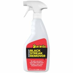 Star Brite 650 ml siyah leke çıkarıcı, tekne gövdesi ve fiberglas yüzeylerde oluşan su hattı ile çevresel siyah lekeleri güvenle temizler.