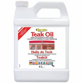 Star Brite Premium Tik Yağı 3.79 litre, tekne tik güverteleri ve sert ahşap yüzeyler için UV korumalı bakım yağı