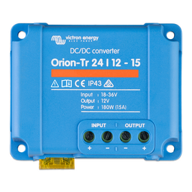 Victron Energy Orion-Tr 24/12-15, 24V DC gerilimi 12V DC'ye dönüştüren 15A 180W izolesiz DC DC konvertör.