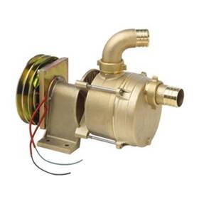 Tellarini IFE 40, 24V elektromanyetik kavramalı, 38 mm bağlantılı ve 119 L/dk kapasiteli marin pompa.