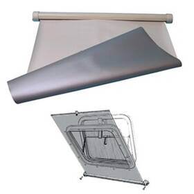 Trem Tekne  Stor Perdesi  450x500 mm Paslanmaz Çerçeve Otomatik Rulo Sistem