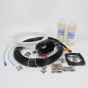 Mavi Mare GE100 DS 4621007, uyumlu GE100 sistemlerine ikinci dümen kontrol noktası eklemek için pompa, hortum, bağlantı elemanları ve hidrolik yağ içeren marin kit.