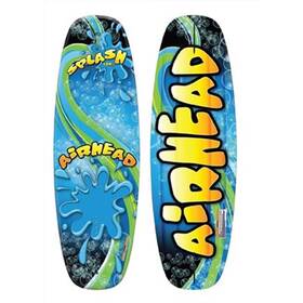 Airhead Splash 124 cm, 60 kg'a kadar genç kullanıcılar için hafif gövdeli ve çift finli başlangıç wakeboard tahtasıdır.