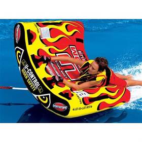 Sportsstuff U-Slalom 1, 125 x 122 cm ölçülerinde tek kişilik, tekne arkasında çekilmeye yönelik su sporları ringosu.