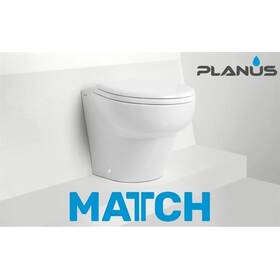 Planus Match Cut 24V Beyaz Kısa Taş Thr. Kitli Marin Tuvalet