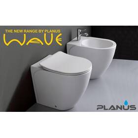 Planus Wave 24V Marin  Beyaz Taş Tuvalet