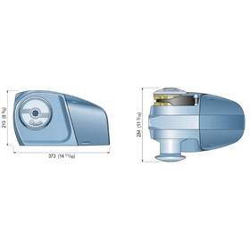 Quick HECTOR 1000W 12V, 8 mm kavelatalı tamburlu yatık marin çapa ırgatı.