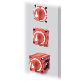 Blue Sea Systems M-Serisi Dual Circuit Plus 300A çift devreli marin akü şalteri, 32V DC ve IP66 korumalı.