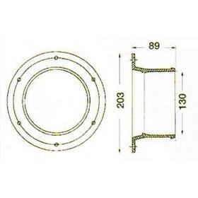 Barnegat Light beyaz gömme liman lambas