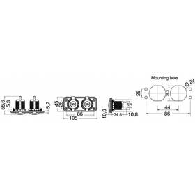 Tekne Çakmak Soketi ve USB Blue Sea Systems