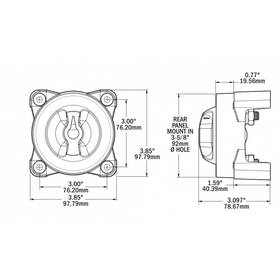 Blue Sea Systems akü şalteri 4 Pozisyonlu