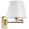 Quick Marine Lighting Isabella 15-25 kromaj, pirinç-linen materyalli 12-24V yat aplik lambası.