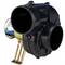 Jabsco 35770-0092 12V ağır hizmet tipi, 360° ayarlanabilir çıkışlı, Ø100 mm ve 420 m³/saat kapasiteli tekne makine dairesi fanı.